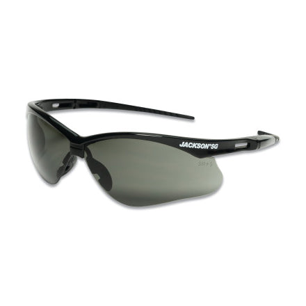 SG Series Safety Glasses, Universal Size, Smoke Mirror Lens, Black Frame, Sta-Clear Anti-Fog 138-50007