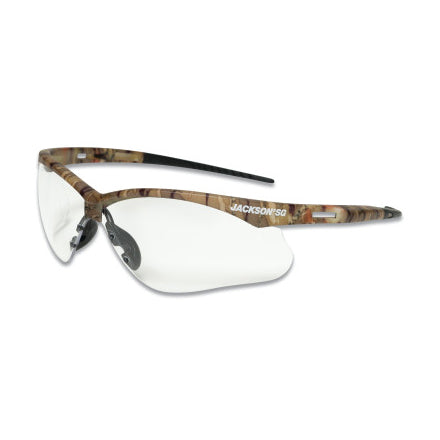 SG Series Safety Glasses, Universal Size, Clear Lens, Camo Frame, Sta-Clear Anti-Fog 138-50012