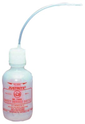 Dispensing Bottles and Bottle Jacket, Hazardous Liquid Storage Bottle, Clear 400-14009