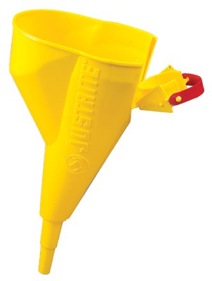 Funnel Attachment for Type I Steel Safety Can, Funnel, Yellow, Polyethylene, Slip-On 400-11202Y