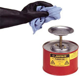 Plunger Cans, Hazardous Liquid Storage Can, 2 qt, Red 400-10208