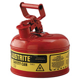 Type l Steel Safety Can, Gas, 1 gal, Red, Includes SS Flame Arrestor/Swinging Handle 400-7110100