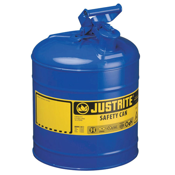 Type l Steel Safety Can, Gas, 2 gal, Red, Includes SS Flame Arrestor/Swinging Handle 400-7120100