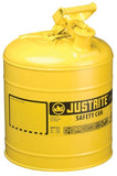 Type l Steel Safety Can, Diesel, 5 gal, Yellow, Includes Stainless Steel Flame Arrestor; Swinging Handle 400-7150200