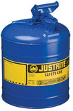 Type l Steel Safety Can, Kerosene, 5 gal, Blue, Includes SS Flame Arrestor/Swinging Handle 400-7150300