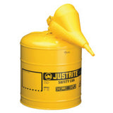 Type l Steel Safety Can, Diesel, 5 gal, Yellow, Includes Poly Funnel/SS Flame Arrestor/Swinging Handle 400-7150210