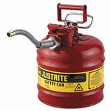 Type II AccuFlow Safety Can, Gas, 1 gal, Red, Includes 5/8 in OD Flexible Metal Hose 400-7210120