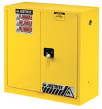 Yellow Safety Cabinets for Flammables, Manual-Closing Cabinet, 45 Gallon 400-894500