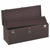 24 in Professional Tool Boxes, 24-1/8 in W x 8-5/8 in D x 9-3/4 in H, Steel, Brown 444-K24B