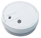 Battery Operated Smoke Alarm, Smoke/Fire, Ionization, 5 in Dia x 1-3/4 in Depth 408-0915E