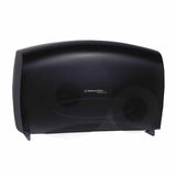 Combo Unit Toilet Paper Dispenser, Cored Roll, 2 JTR Jr Rolls or 1 JTR Sr Roll and Stub Roll, Plastic, Smoke 412-09551