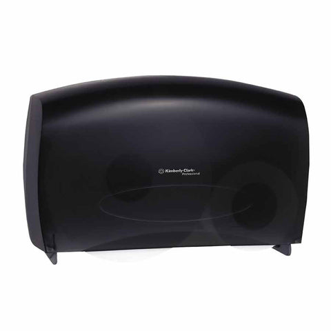 Combo Unit Toilet Paper Dispenser, Cored Roll, 2 JTR Jr Rolls or 1 JTR Sr Roll and Stub Roll, Plastic, Smoke 412-09551