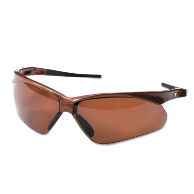 V30 Nemesis Polarized Safety Glasses, Brown, Polycarbonate Lens, Anti-Scratch, Brown Frame/Temples, Nylon 412-28637