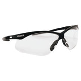V30 Nemesis Safety Glasses, Clear, Polycarbonate Lens, Uncoated, Black Frame/Temples, Nylon 412-25676