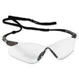 V30 Nemesis VL Safety Glasses, Clear, Polycarbonate Lens, Anti-Fog, Gunmetal No Brow Frame, Nylon 412-29111