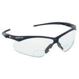 V60 Nemesis Rx Readers Prescription Safety Glasses, Clear, Polycarbonate Scratch-Resistant Lens, Black Frame/Temples, +3.0 412-28630