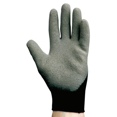 KleenGuard G40 Latex Coated Gloves, 7/Small, Black/Gray 412-97270