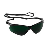 V30 Nemesis CSA Safety Glasses, IRUV 5.0 Shade, Polycarbonate Lens, Uncoated, Black Frame/Temples, Nylon 412-20640
