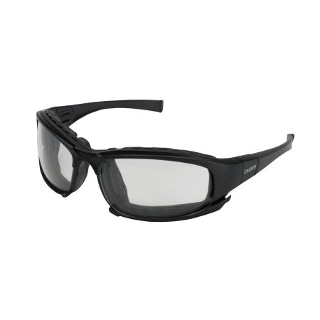 KleenGuard Calico Safety Glasses, Clear Lens, Polycarb Anti-Scratch Anti-Fog, Black Frame 412-25672