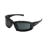 KleenGuard Calico Safety Glasses, Smoke Lens, Polycarb Anti-Scratch Anti-Fog, Black Frame 412-25675