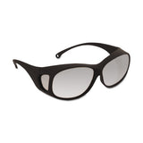 V50 OTG Safety Glasses, Indoor/Outdoor Polycarbonate Lens, Uncoated, Black, Nylon 412-20748