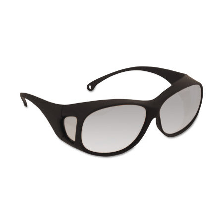 V50 OTG Safety Glasses, Indoor/Outdoor Polycarbonate Lens, Uncoated, Black, Nylon 412-20748