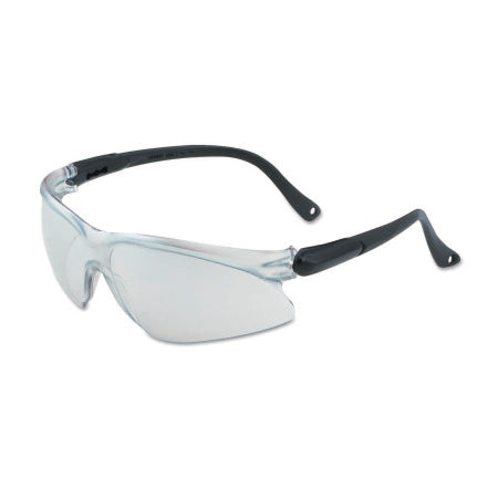 KleenGuard Visio Economy Safety Glasses, Indoor/Outdoor, Anti-Scratch, Black Frame 412-14476