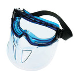 V90 Shield with Monogoggle XTR OTG Goggles, Universal, Clear Lens, Anti-Fog, Blue 412-18629