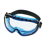 KleenGuard Monogoggle XTR Goggle, Clear/Blue, Indirect Ventilation, Anti-Fog 412-18624
