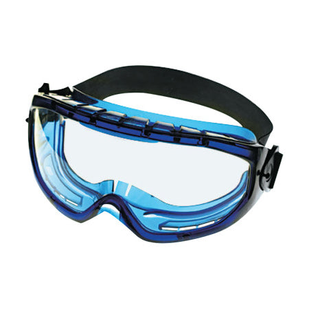 KleenGuard Monogoggle XTR Goggle, Clear/Blue, Indirect Ventilation, Anti-Fog 412-18624