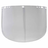 F40 Propionate Faceshield, 915-60, Uncoated, Clear, Unbound, 15.5 in L x 9 in 138-29084