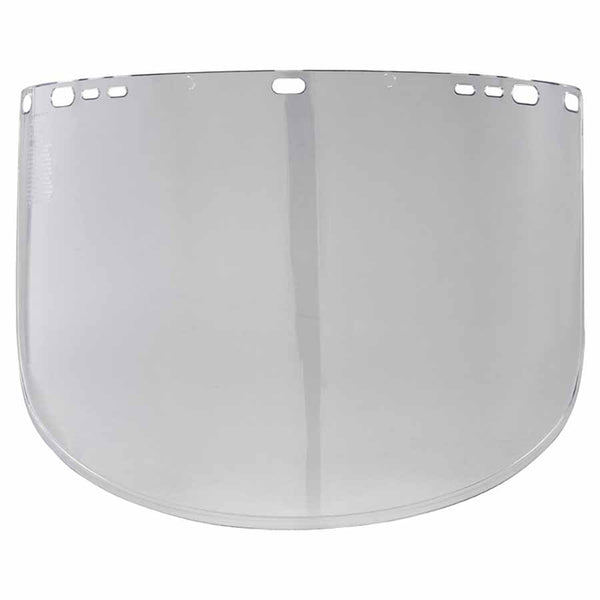F40 Propionate Faceshield, 915-60, Uncoated, Clear, Unbound, 15.5 in L x 9 in 138-29084