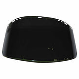 F40 Propionate Faceshield, 915-63, Uncoated, Dark Green, Unbound, 15.5 in L x 9 in 138-29086