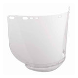 F20 Polycarbonate Faceshield, Uncoated, Clear, Unbound, 15.5 in L x 8 in H 138-29062