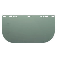 F10 PETG Economy Face Shields, Medium Green, 15 1/2 in x 8 in x 0.04 in 138-29101