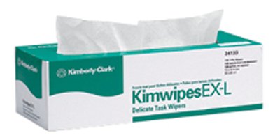 Kimtech Science Kimwipes Delicate Task Wiper, White, 11.8 W x 11.8 L, 196/BX 412-34133