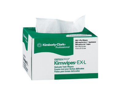 Kimtech Science Kimwipes Delicate Task Wiper, White, 4.4 in W x 8.4 in L, 280 per Box 412-34155
