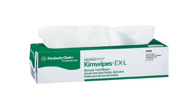 Kimtech Science Kimwipes Delicate Task Wiper, White, 14.7 in W x 16.6 in L, 140/BX 412-34256