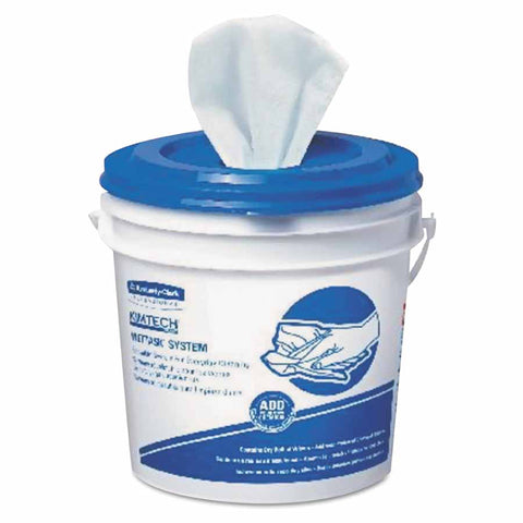 Kimtech Prep Wipes for the WetTask Wiping System Refill, White, 9 in W x 15 in L, 275 Sheets/Roll, Hydroknit Cloth 412-06006