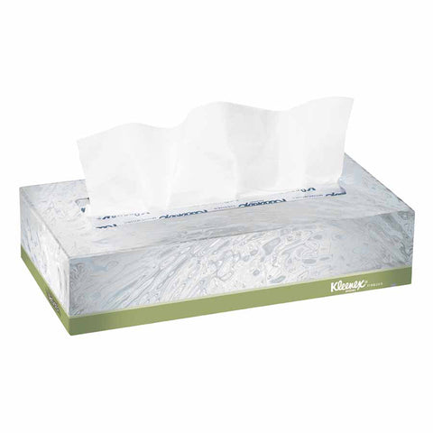 Kleenex Naturals Facial Tissue, 8.875 in x 8.4 in, 125 per box 412-21601