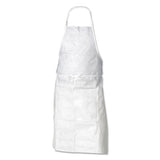 KleenGuard A20 Breathable Particle Protection Apron, 28 in X 40 in, White 412-36550