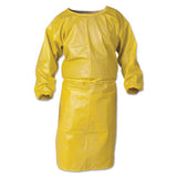KleenGuard A70 Chemical Spray Protection Smocks, 44 in,Yellow 412-09829