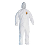 KleenGuard A20 Breathable Particle Protection Coverall, White, Large, ZF, EBWAH 412-49113