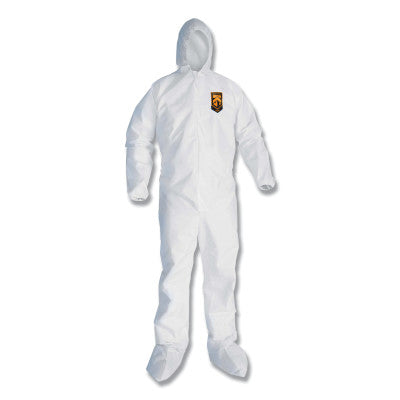 KleenGuard A20 Breathable Particle Protection Coverall, White, X-Large, ZF, EBWAHB 412-49124