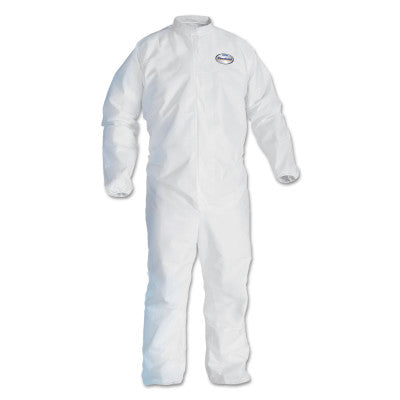 KleenGuard A30 Coveralll, Zipper Front, Elastic Back, Wrist and Ankles, White, 2X-Large 412-46105