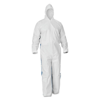 KleenGuard A40 Liquid & Particle Protection Apparel, Blue/White, Medium 412-42119