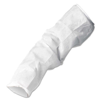 KleenGuard A20 Breathable Sleeve Protectors, 16", Elastic Top, White 412-36870