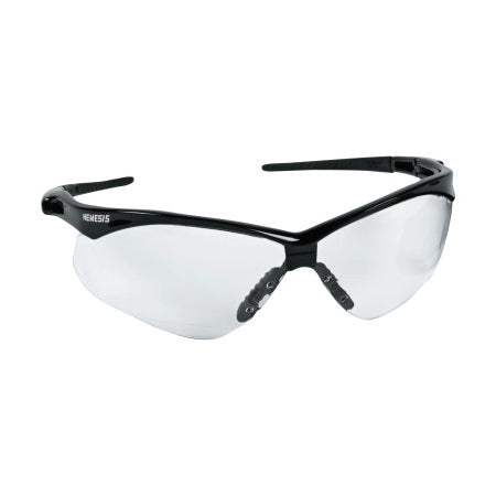 V30 Nemesis CSA Safety Glasses, Clear, Polycarbonate Lens, Uncoated, Black Frame/Temples, Nylon 412-20378