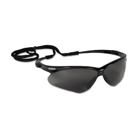 V30 Nemesis Safety Glasses, Smoke, Polycarbonate Lens, Anti-Fog, Black Frame/Temples, Nylon 412-22475