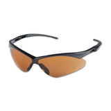 V30 Nemesis Safety Glasses, Copper Blue Shield, Polycarbonate Lens, Uncoated, Black Frame/Temples, Nylon 412-19642